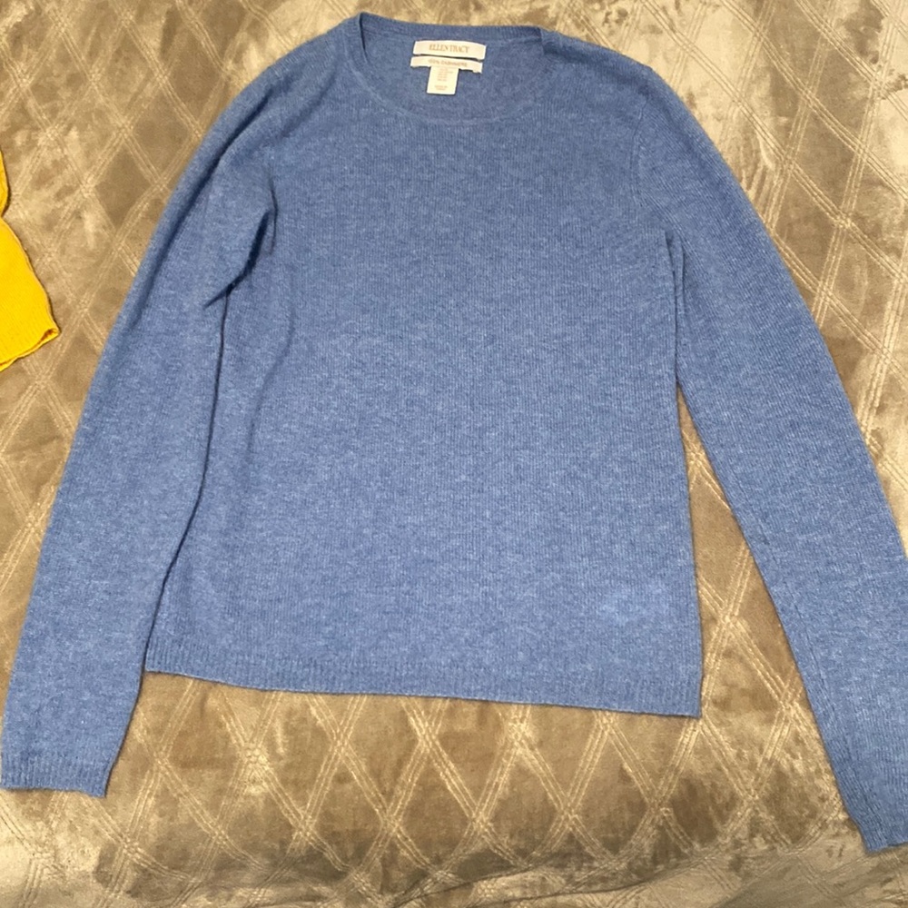 Blue cashmere sweater